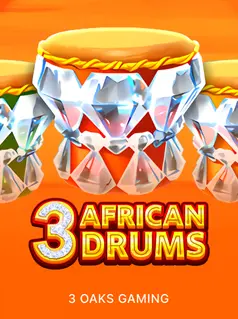 Portada de la tragamonedas 3 African Drums