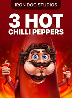 Portada de la tragamonedas 3 Hot Chilli Peppers