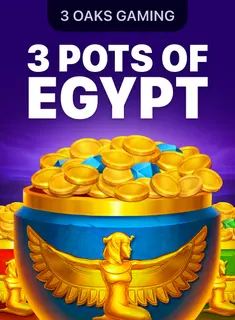 Portada de la tragamonedas 3 Pots of Egypt