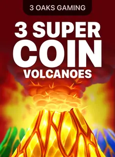 Portada de la tragamonedas 3 Super Coin Volcanoes