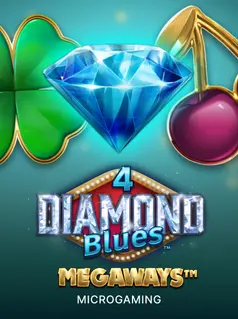 Portada de la tragamonedas 4 Diamond Blues Megaways™