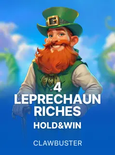Portada de la tragamonedas 4 Leprechaun Riches: Hold&Win