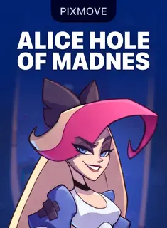 Portada de la tragamonedas Alice: Hole of Madness