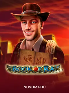 Portada de la tragamonedas Book of Ra Deluxe