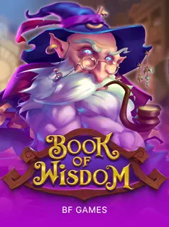 Portada de la tragamonedas Book Of Wisdom