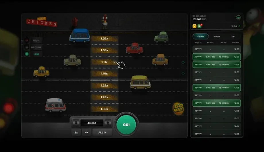 Chicken Crash gameplay screenshot