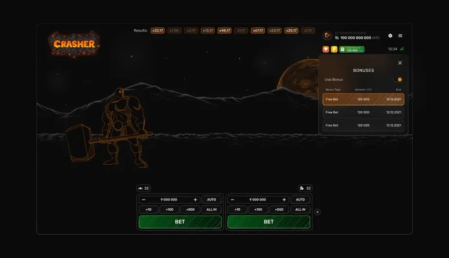 Crasher gameplay screenshot