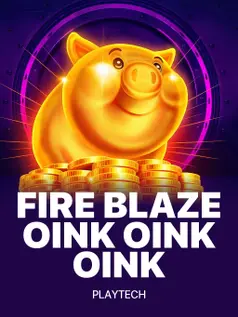 Portada de la tragamonedas Fire Blaze: Oink Oink Oink