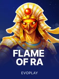 Portada de la tragamonedas Flame of Ra