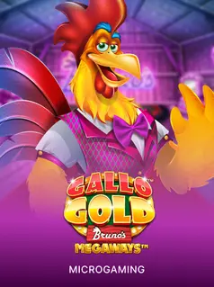 Portada de la tragamonedas Gallo Gold Bruno's Megaways