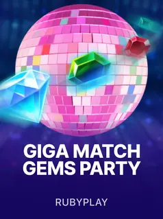 Portada de la tragamonedas Giga Match Gems Party