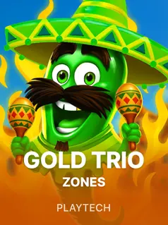 Portada de la tragamonedas Gold Trio: Zones