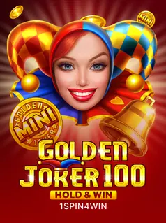 Portada de la tragamonedas Golden Joker 100 Hold And Win