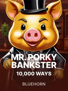 Portada de la tragamonedas Mr. Porky Bankster 10,000 Ways
