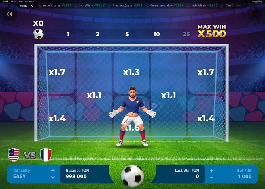 Penalty Cup gameplay screenshot