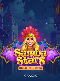 Portada de la tragamonedas Samba Stars: Hold the Spin