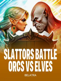 Portada de la tragamonedas Slattors Battle - Orcs vs Elves