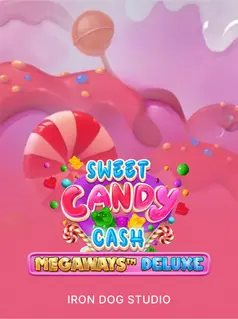 Portada de la tragamonedas Sweet Candy Cash Megaways Deluxe