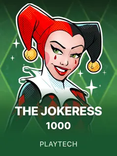 Portada de la tragamonedas The Jokeress 10000