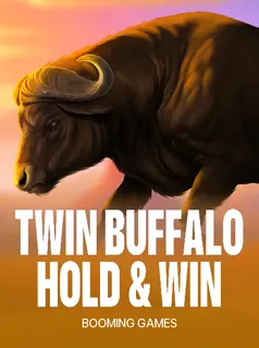 Portada de la tragamonedas Twin Buffalo: Hold & Win