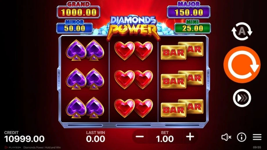 Diamonds Power: Hold and Win gameplay screenshot